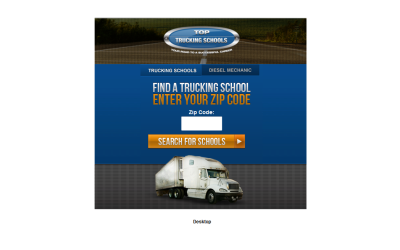 Mobile Website: Top Trucking Schools.com